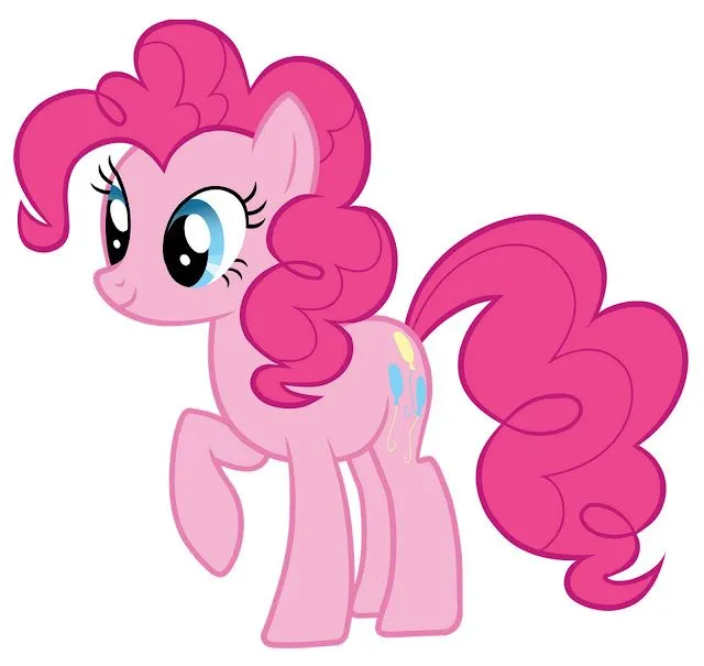 My Little Pony: Dibujos para imprimir y recortar de Pinkie Pie