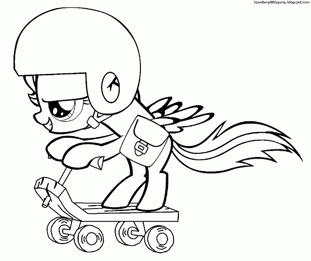My Little Pony: Dibujos para colorear de Scootaloo de My Little Pony