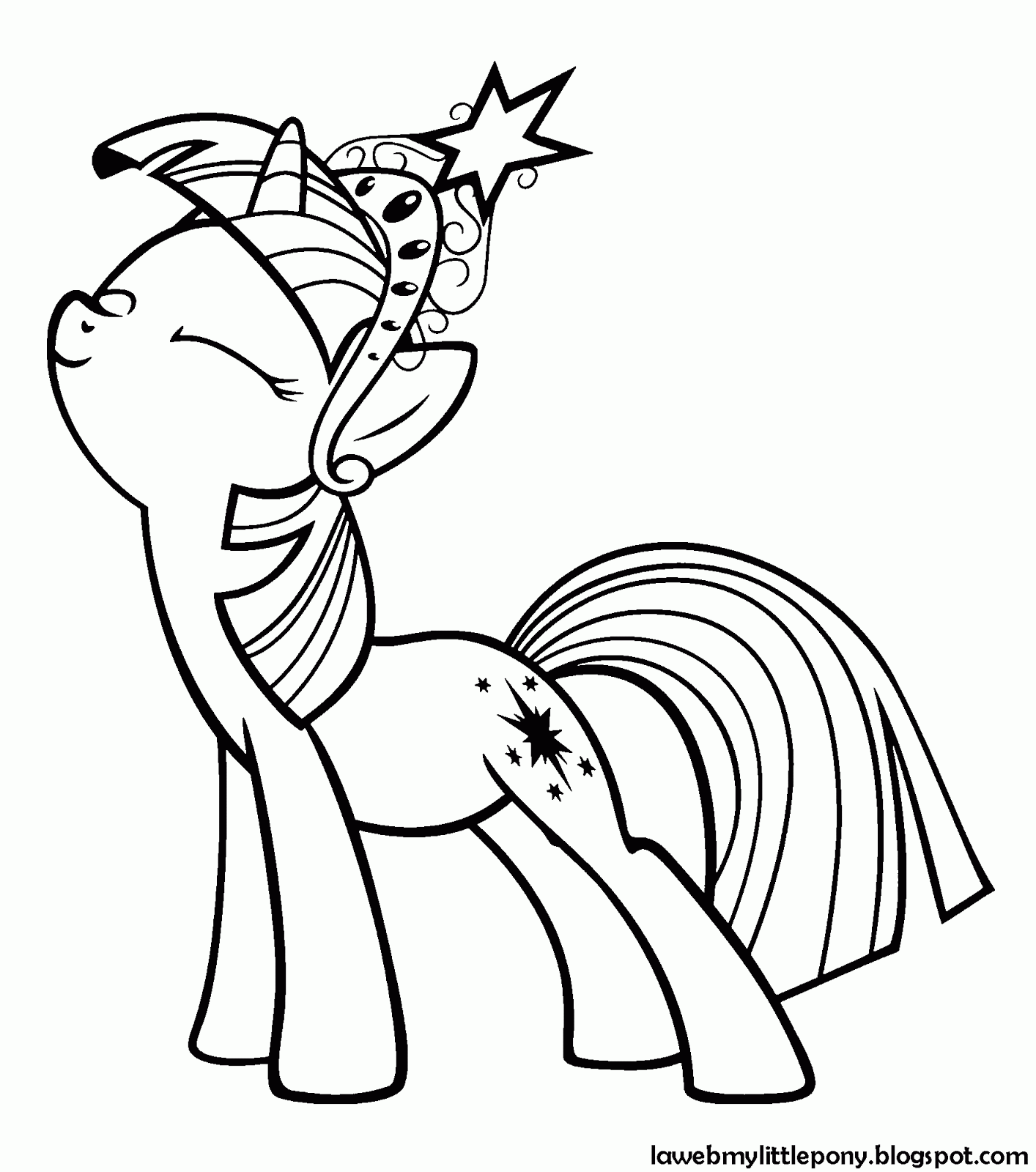 My Little Pony: Dibujos para colorear de Twilight Sparkle de My ...
