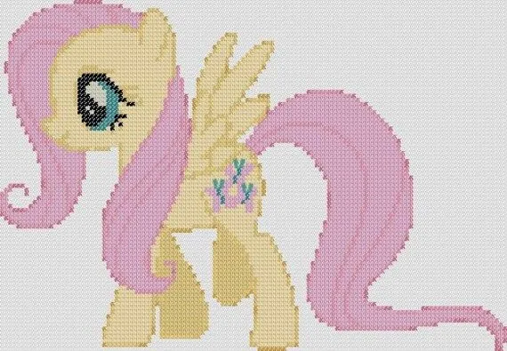 My Little Pony Inspired Pattern Fluttershy por StitchedPixels