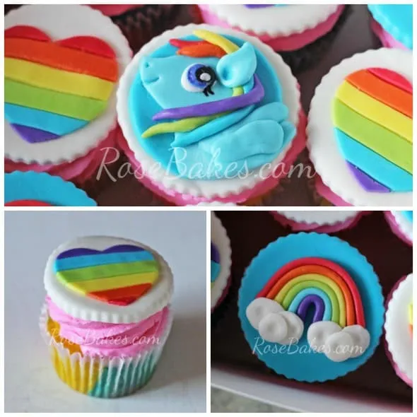 My Little Pony Rainbow Dash Cupcakes - Rose Bakes My Little Pony Rainbow Dash Cupcakes - Rose Bakes