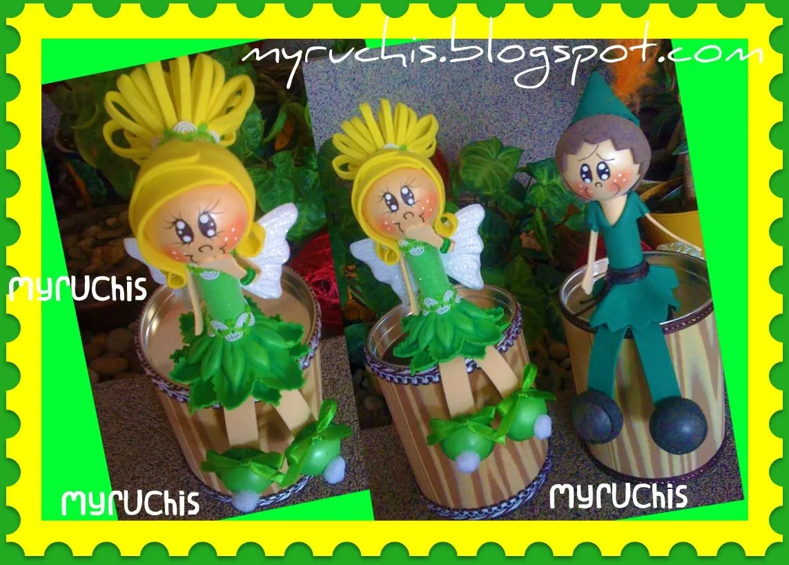 Myruchis: Dulceros Infantiles. Tinkerbell y Peter Pan