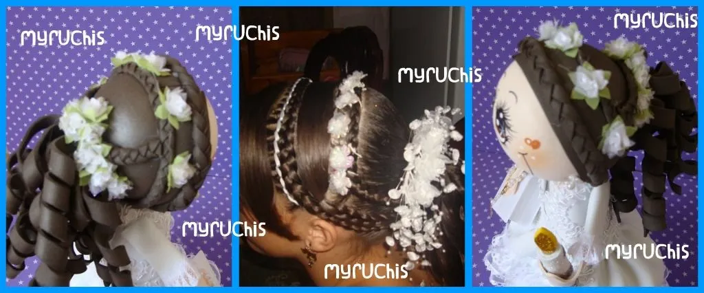 Myruchis: Peinados para niña. Primera Comunión-