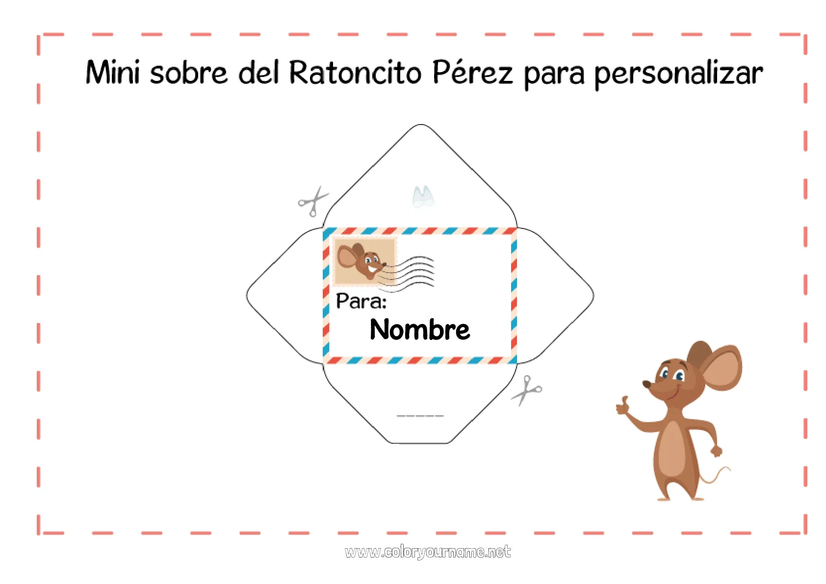 Nº de colorear 532 - Diente de leche Ratoncito Pérez Correo del Ratoncito Pérez Nº de colorear 532 - Diente de leche Ratoncito Pérez Correo del Ratoncito Pérez