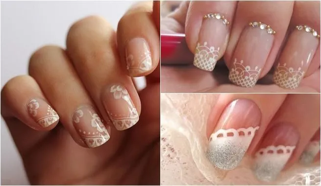Nail art: uñas decoradas para novias | Uñas estilo francés blanco ...