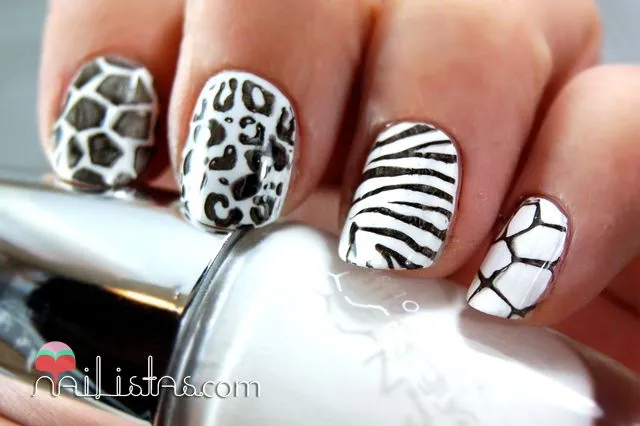 Nailistas: Uñas decoradas con animal print // cebra, leopardo ...