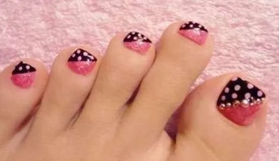Nails , gelish,uñas de pies | Diseños de uñas pies | Pinterest ...