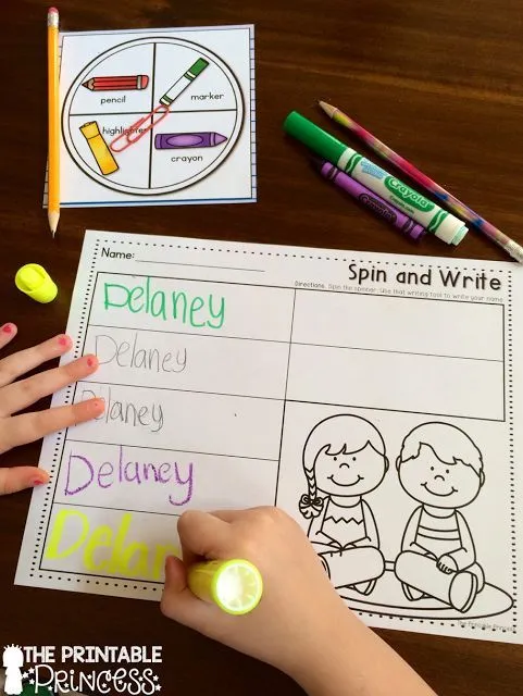 Name practice for Kindergarten | Back to School ideas | Pinterest ...