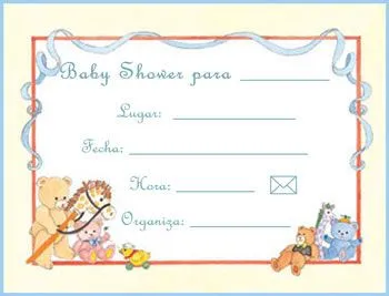 NANY DECORACIONES: INVITACIONES DE BABY SHOWER