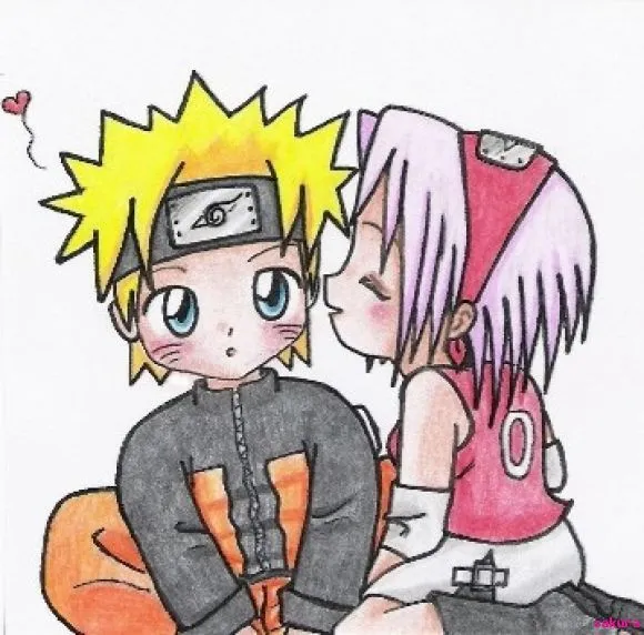 Dibujo de Naruto y sakura - Imagui