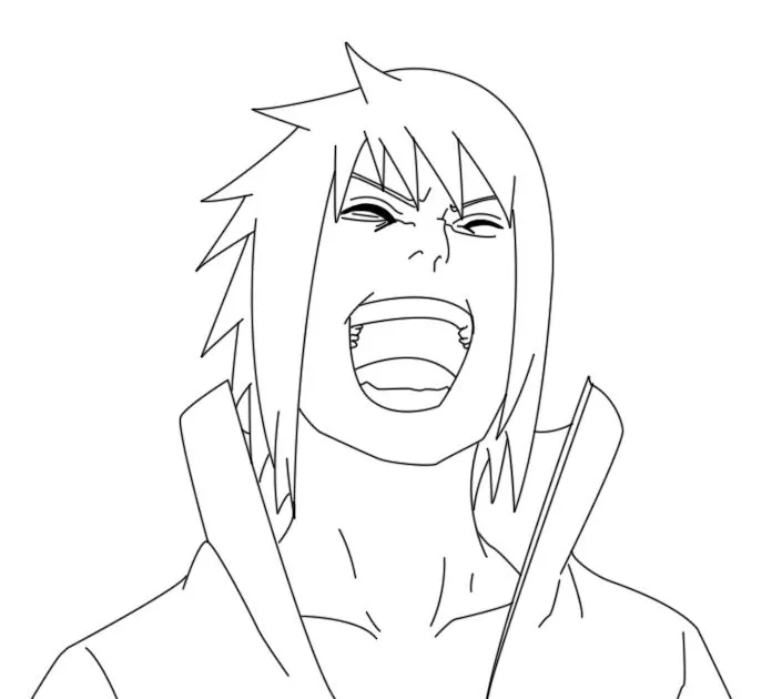 Sasuke para dibujar facil - Imagui
