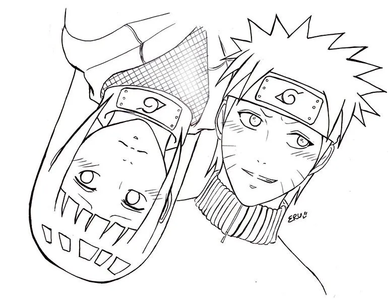 Imagenes de Naruto con hinata para dibujar - Imagui
