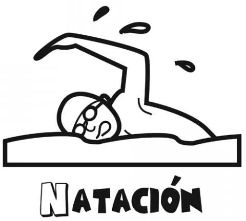 Natacion en caricatura - Imagui