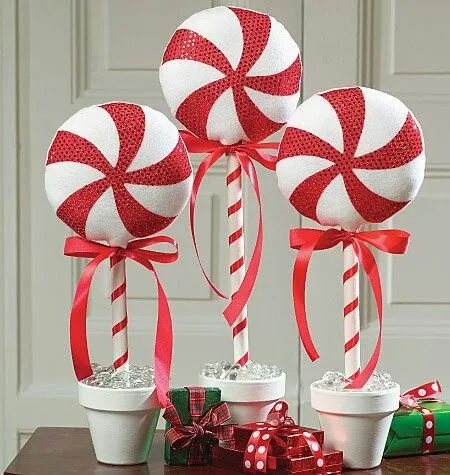 Navidad caramelos topiario | Creactividad | Pinterest | Caramelo ...