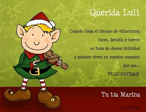 navidad duende - Tarjetas para imprimir GRATIS en tu casa en www ...