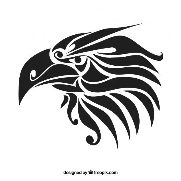 Negro tribal eagle vector del tatuaje | Descargar Vectores gratis