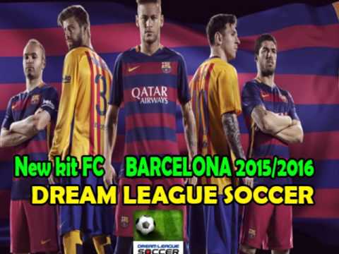 New Kit Fc Barcelona 2015/2016 Dream league soccer - YouTube