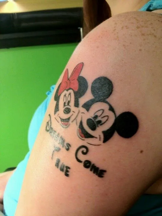 New Minnie and Mickey tattoo! | Tattoos | Pinterest | Mickey ...