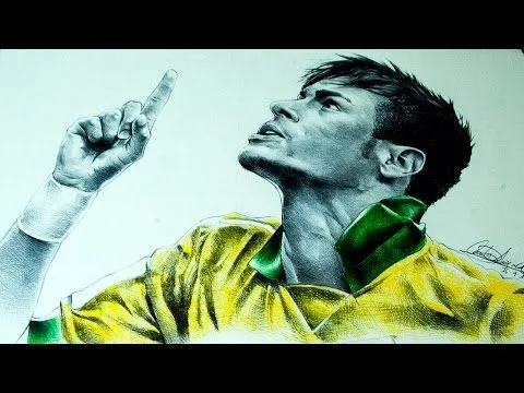 Neymar y una pintura de gol en los entrenamientos de Brasil ...