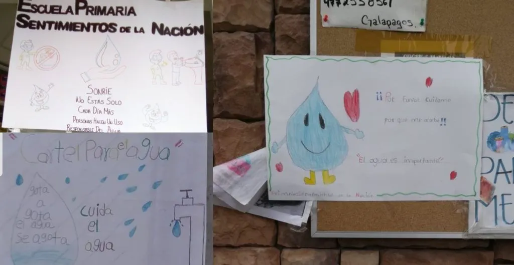 Niñas y niños crean conciencia sobre el cuidado del agua; colocan carteles  en diferentes colonias - Así Sucede León