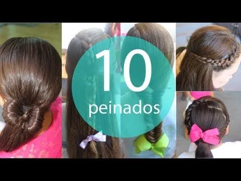 10 Peinados faciles y rapidos para niñas! - YouTube