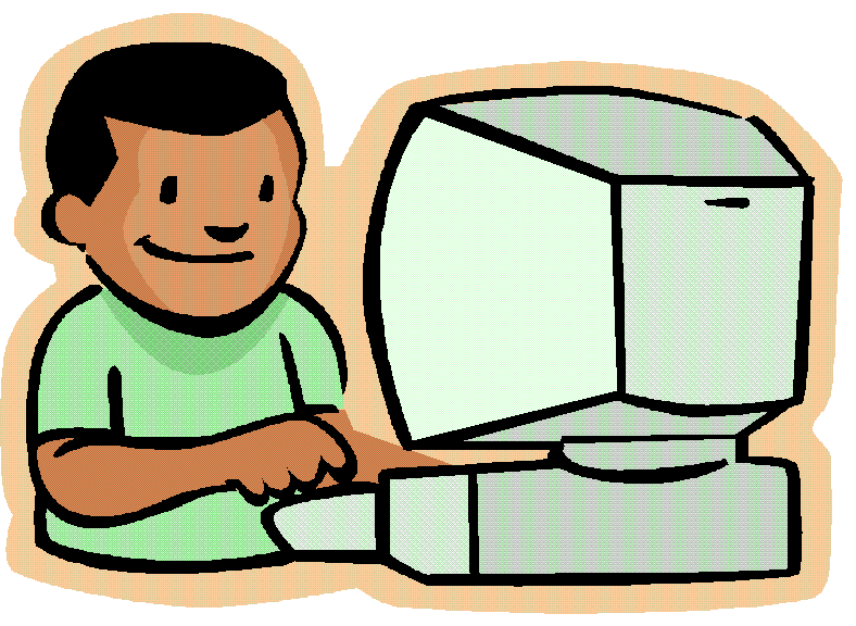 Un niño en una computadora - Imagui