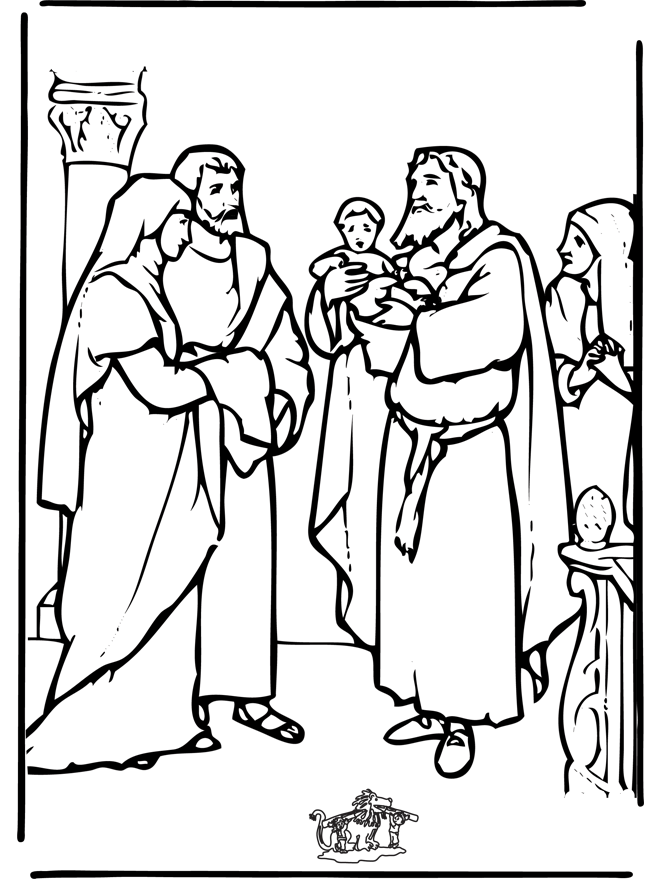 El niño Jesús en el templo - Nuevo Testamento El niño Jesús en el templo - Nuevo Testamento
