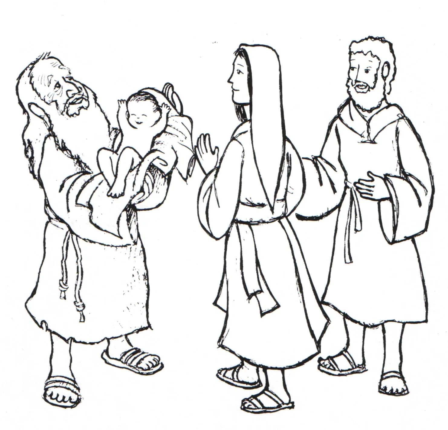 El niño Jesus visita el templo para niños para colorear - Imagui El niño Jesus visita el templo para niños para colorear - Imagui