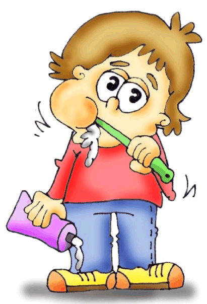 Imagenes de niños cepillandose los dientes en caricatura - Imagui