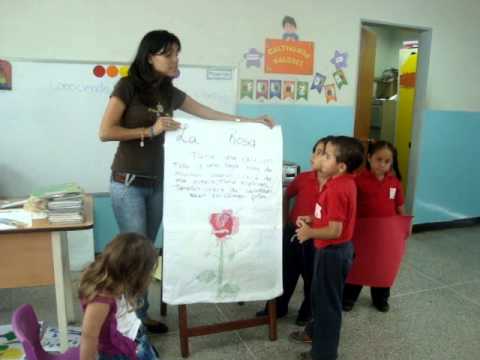 Niño de preescolar exponiendo LA ROSA! - YouTube