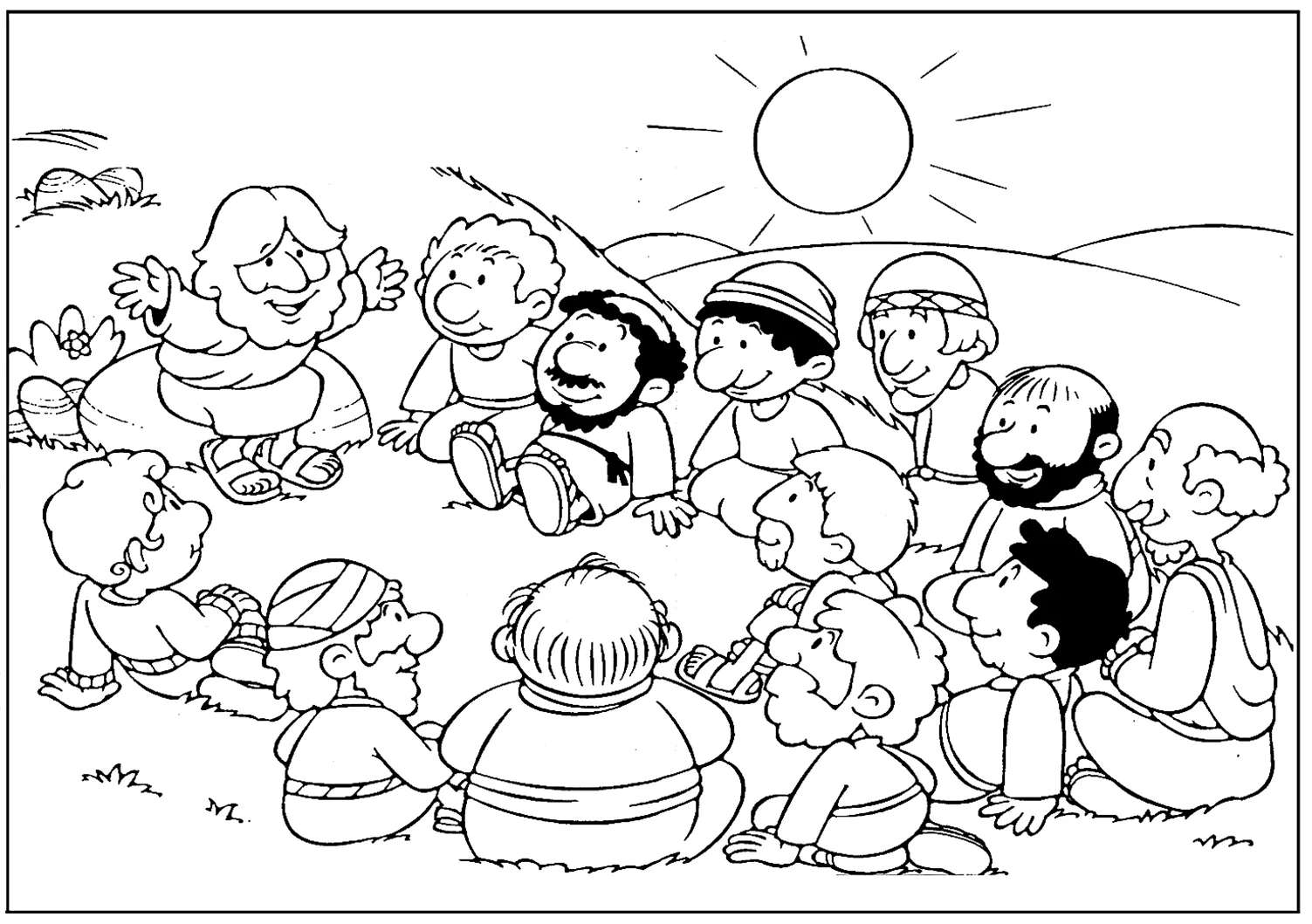 Los niños y la Biblia: Láminas Bíblicas para colorear