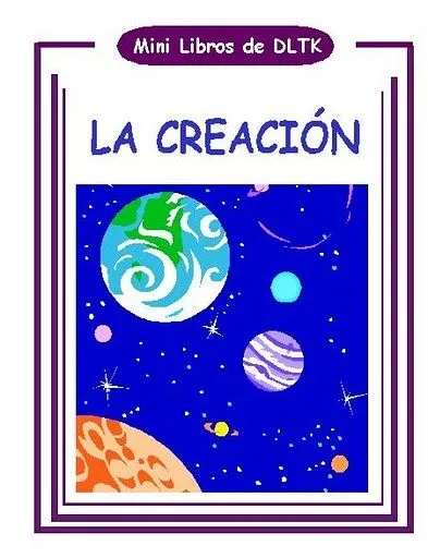 Los niños y la Biblia: Mini Libro Para Colorear "La Creación".