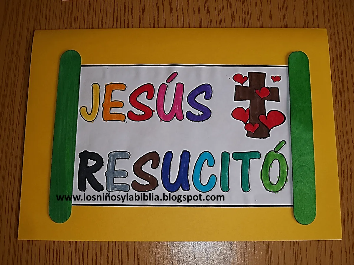 Los niños y la Biblia: Mnualidades Semana Santa. (Pre-escolares).