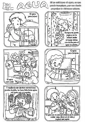 Dibujos para colorear sobre el cuidado del agua para niños - Imagui