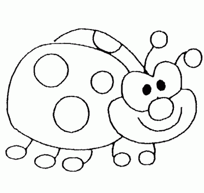 Dibujo de Mariquita para niños. Dibujo para colorear de Mariquita ...