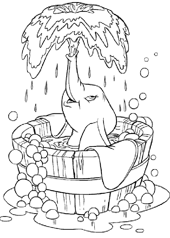 Dibujo bañera con ducha para colorear - Imagui