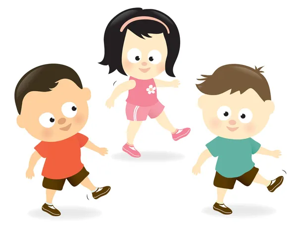 niños haciendo ejercicio — Vector stock © wetnose #12307734 niños haciendo ejercicio — Vector stock © wetnose #12307734