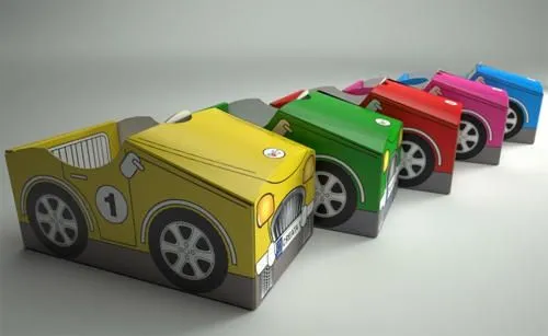 Carros hechos de cajas de carton - Imagui