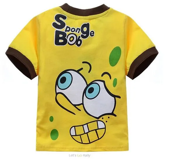 Niños y niñas de verano camiseta bob esponja niños T shirt de ...