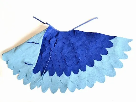 Niños pájaro traje de alas niños azul guacamayo por BHBKidstyle