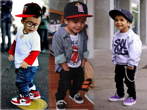 Niños con ropa de hip hop - Imagui