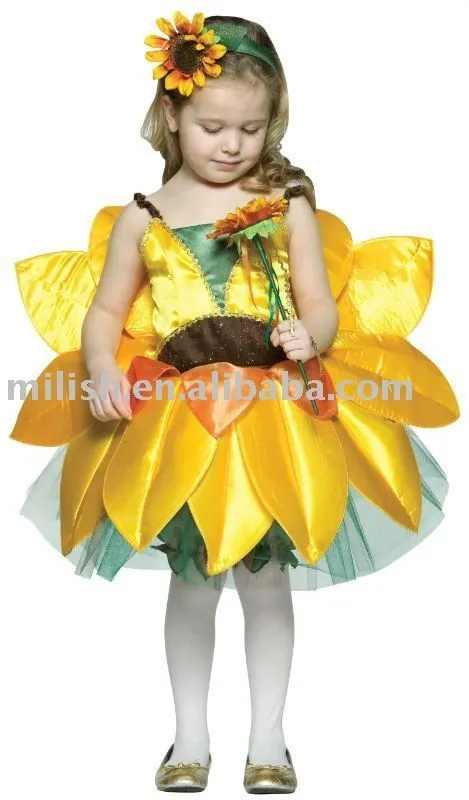Los niños traje de/disfraz de flor/niños vestido de lujo mac-0089 ...