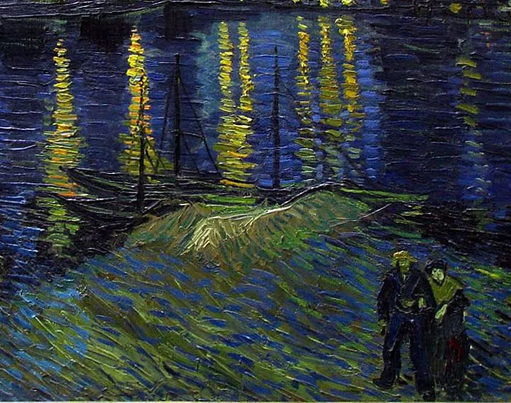 La noche estrellada sobre el Ródano - Van Gogh ...