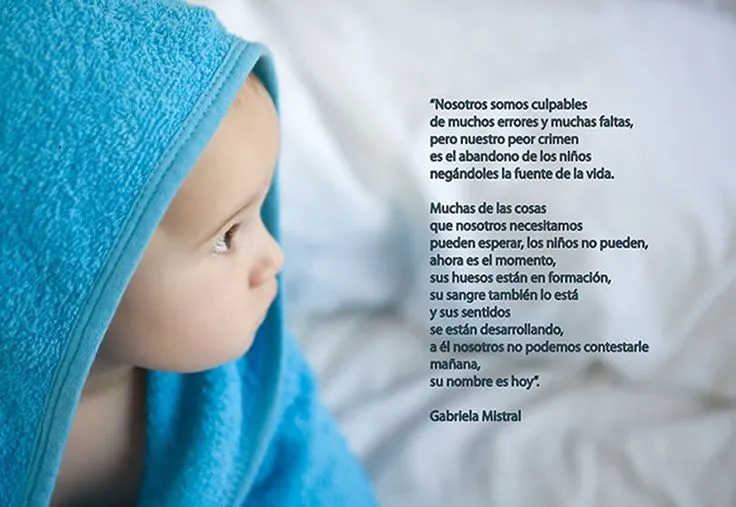 Su nombre es hoy, Hermoso poema de Gabriela Mistral. | Poems ...