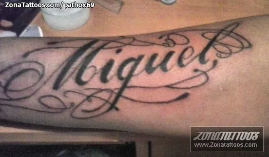 Miguel nombre tattoo - Imagui