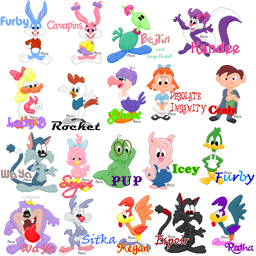Nombres de los personajes de los tiny toons - Imagui