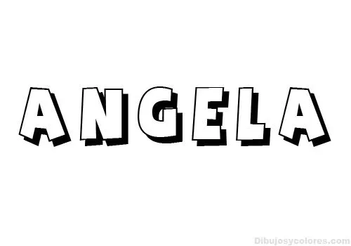 Nombres para colorear: Angela ~ Dibujos para Colorear Infantil Nombres para colorear: Angela ~ Dibujos para Colorear Infantil
