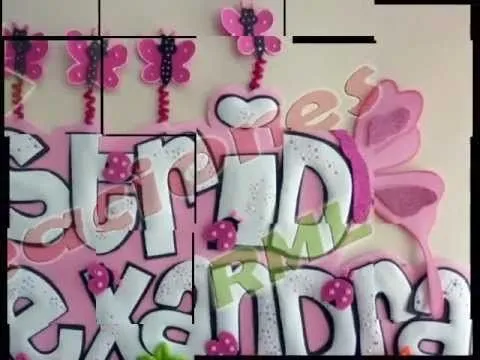 Como hacer letreros de cumpleaños en foami - Imagui Como hacer letreros de cumpleaños en foami - Imagui