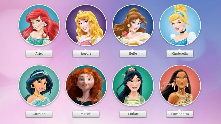 Todos los nombres de las princesas Disney - Imagui