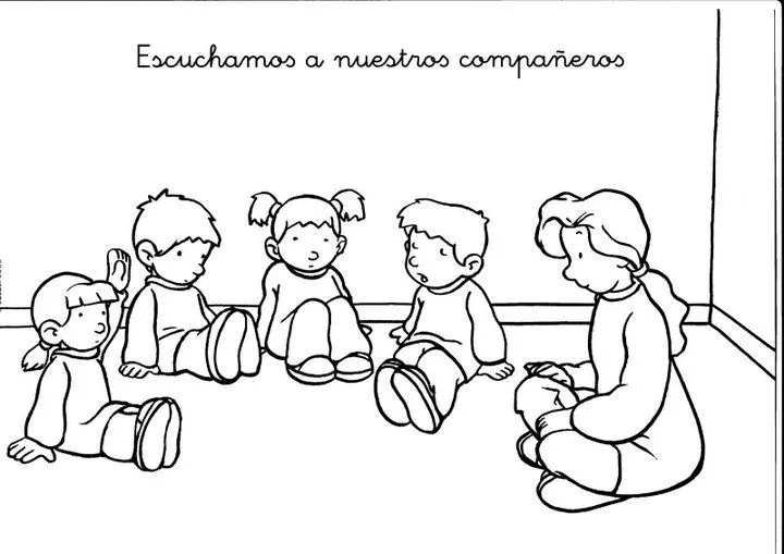 Dibujos para colorear de normas de convivencia en el aula - Imagui